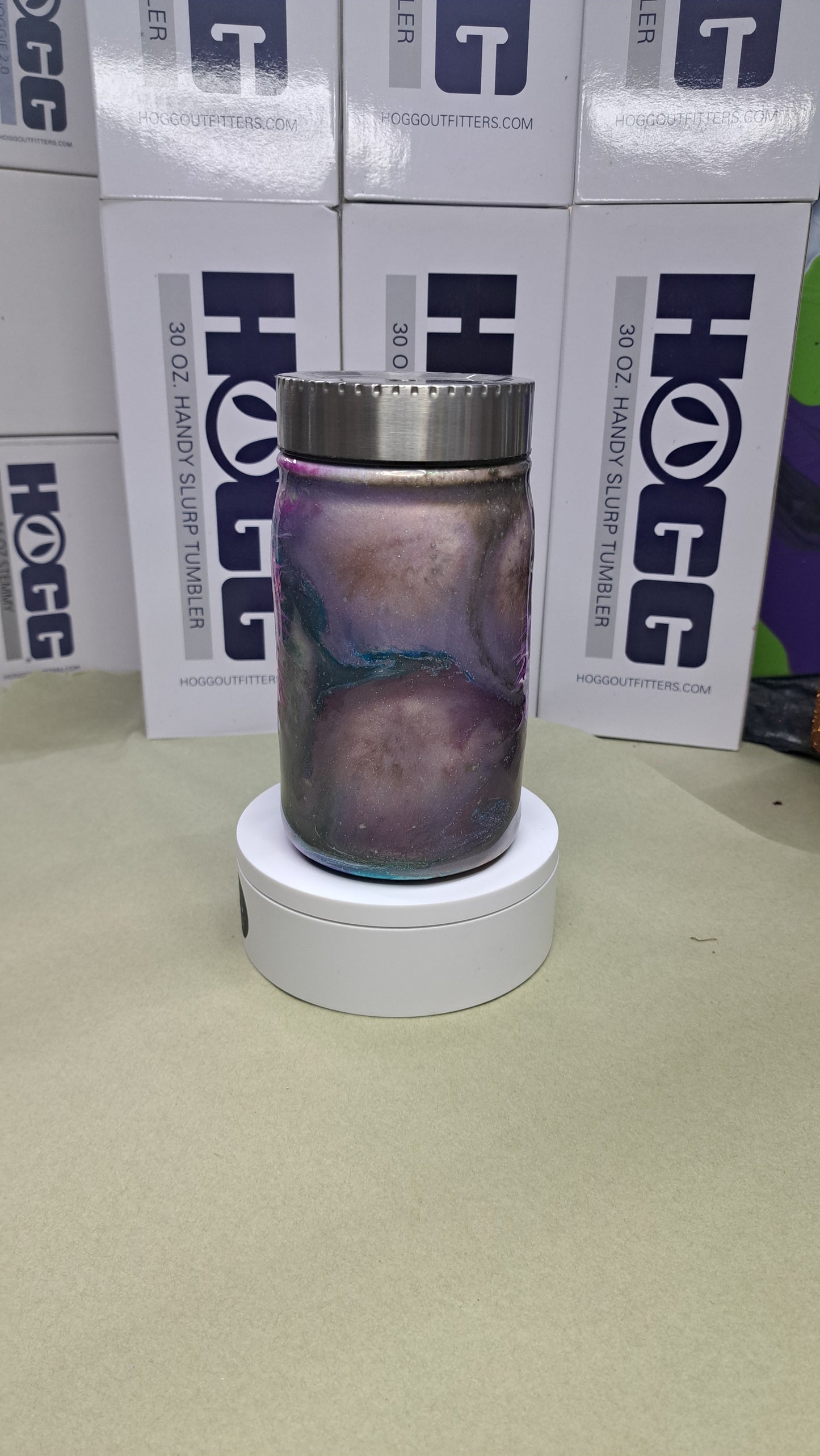 #5 Hogg Mason Jar Bougie Heart drinking tumbler