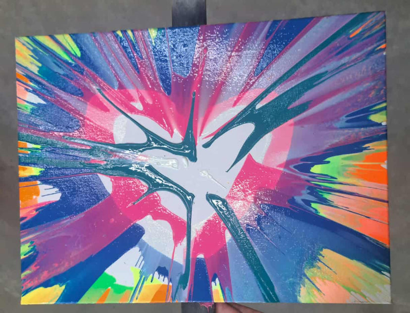 12x16 Spin Art Wall Decor