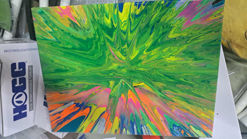 11x14 Spin Art Wall Decor