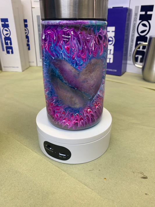 Hogg Mason Jar Bougie Heart drinking tumbler #2501