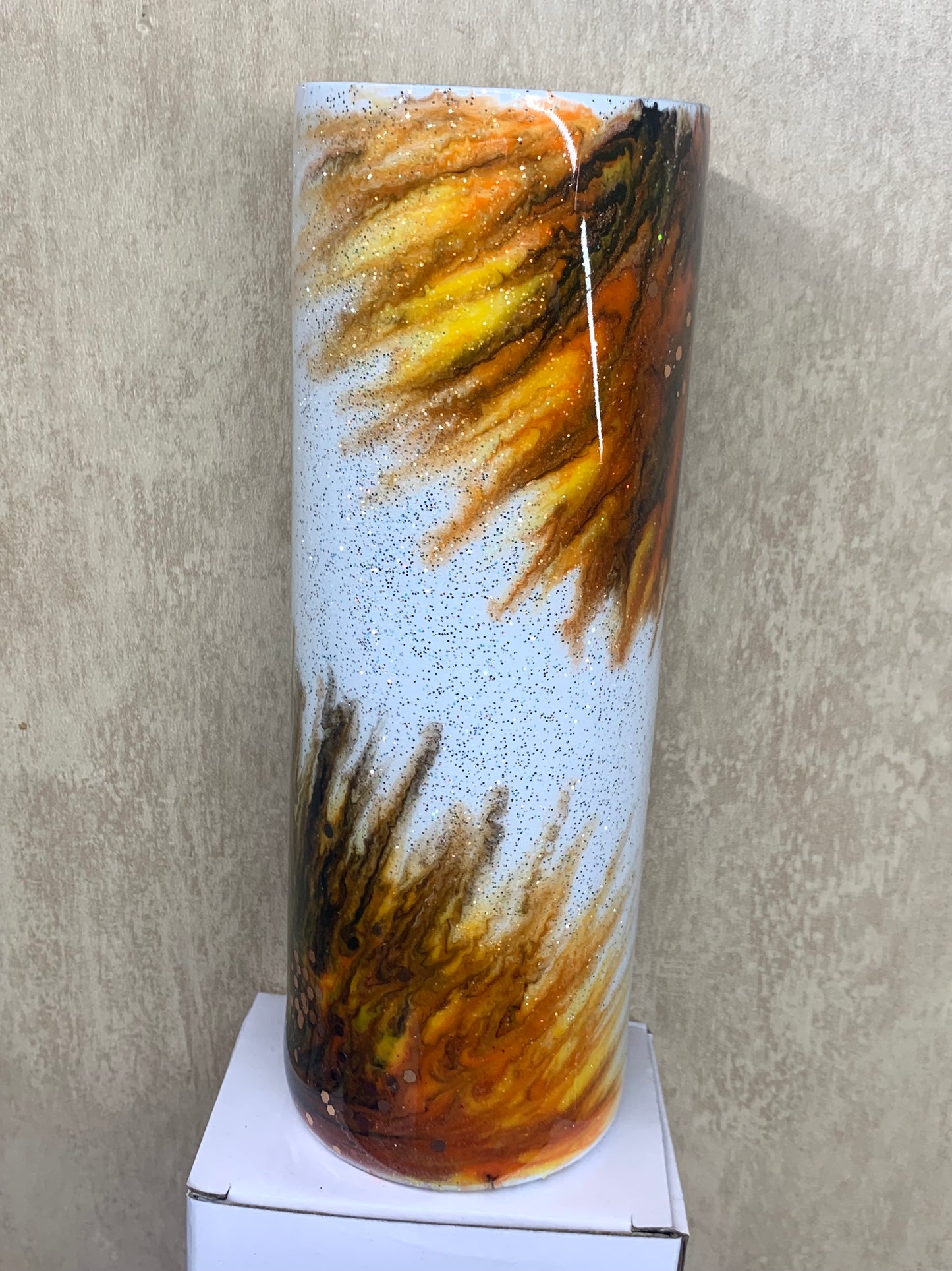 Hogg 20oz Skinny drinking tumbler sunflower  #2511