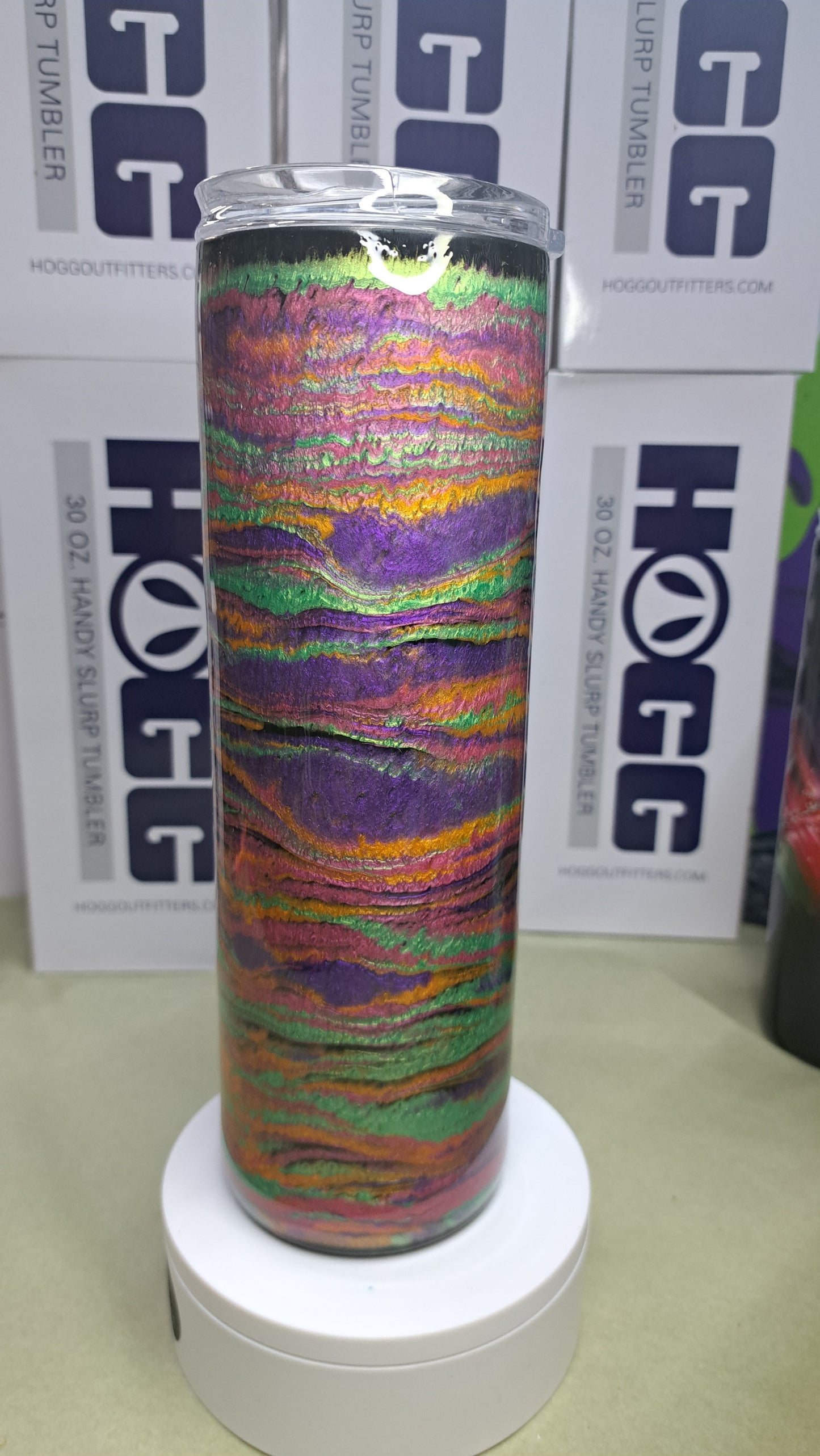 #21 Hogg 30oz skinny stainless steel drinking tumbler