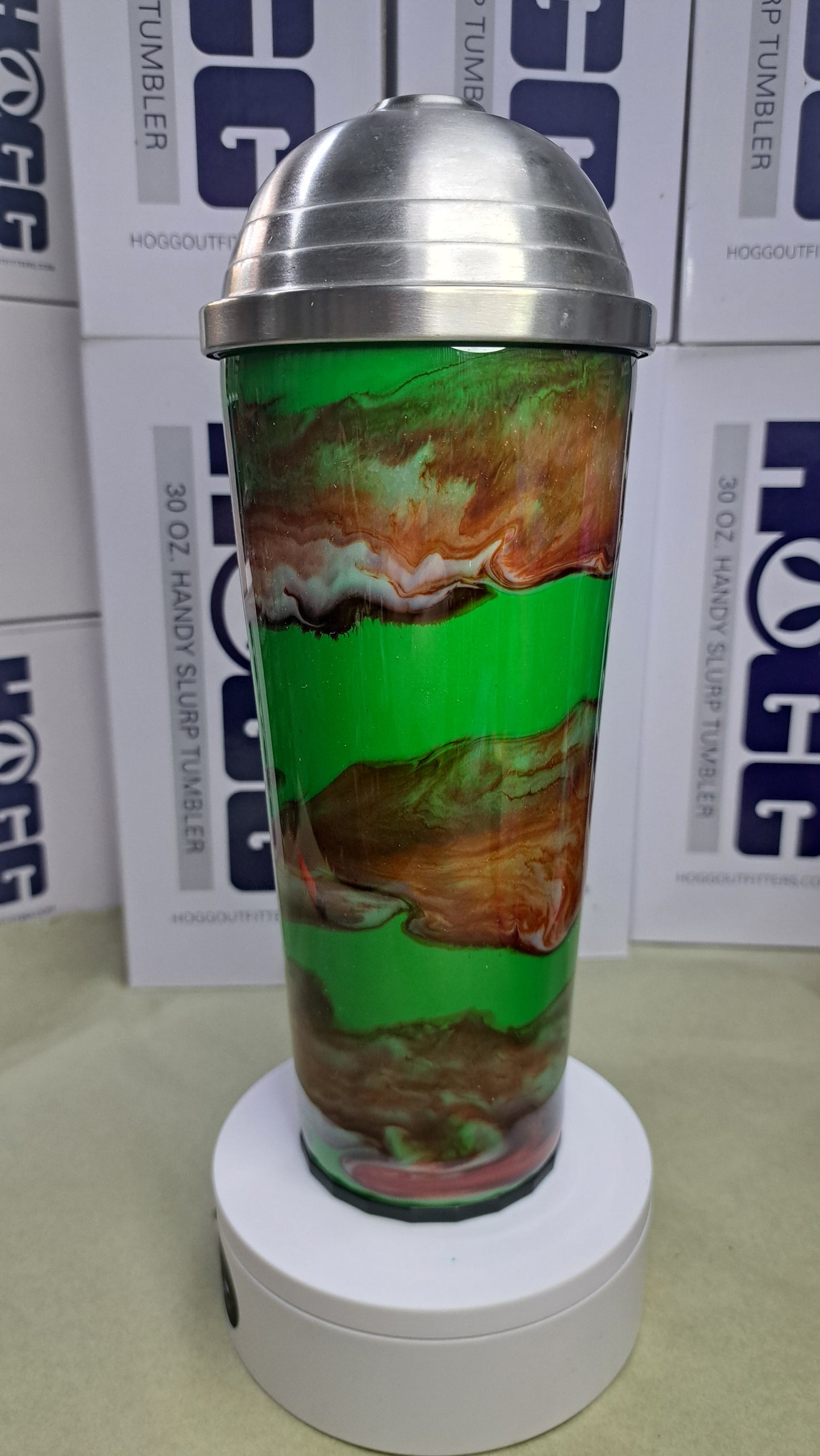 #30. 30 oz slurp stainless steel drinking tumbler