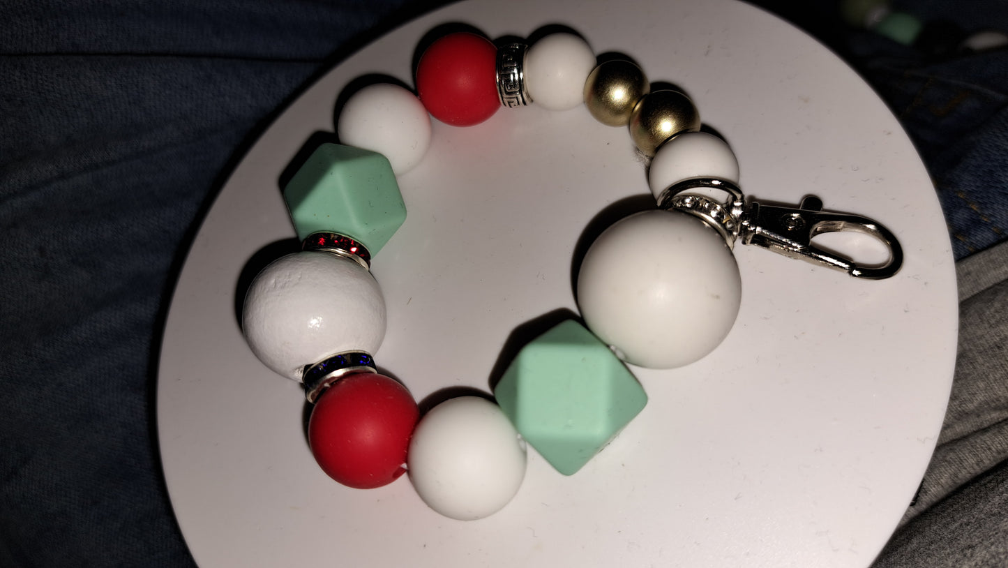 Hand made key chains by our daughter