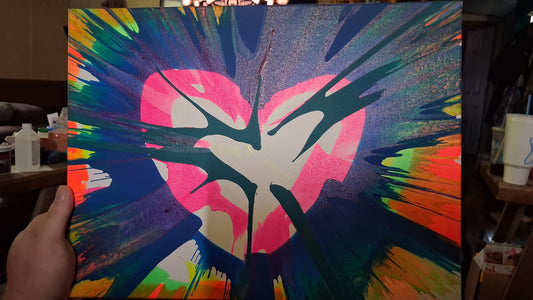 Original Spin Art Painting – One-of-a-Kind Handcrafted Art